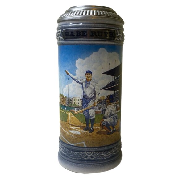 Sports Legends Babe Ruth Stein Lidded Genuine Limited Edition - Picture 3 of 16